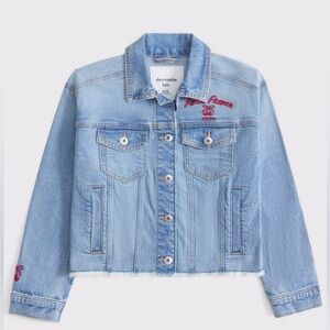 Abercrombie Kids Embroidered Denim Jacket